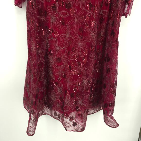 MAC DUGGAL 67541 Embellished Illusion Long Sleeve Dress Size 20W NWOT - Picture 6 of 12